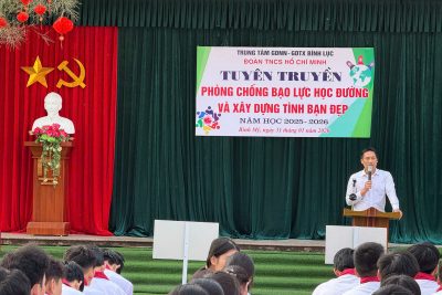 Tổ chức tuyên truyền phòng chống Bạo lực học đường và Diễn đàn xây dựng tình bạn đẹp.